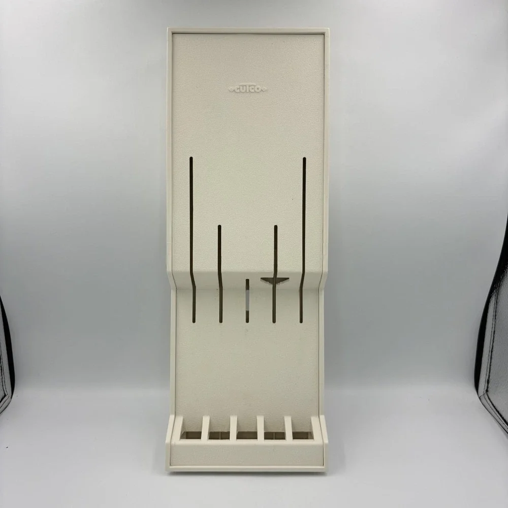 Cutco Knife Holder White Plastic Wall Mount‎ Drawer Tray 1720 USA Made Kitchen